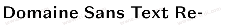 Domaine Sans Text Re字体转换